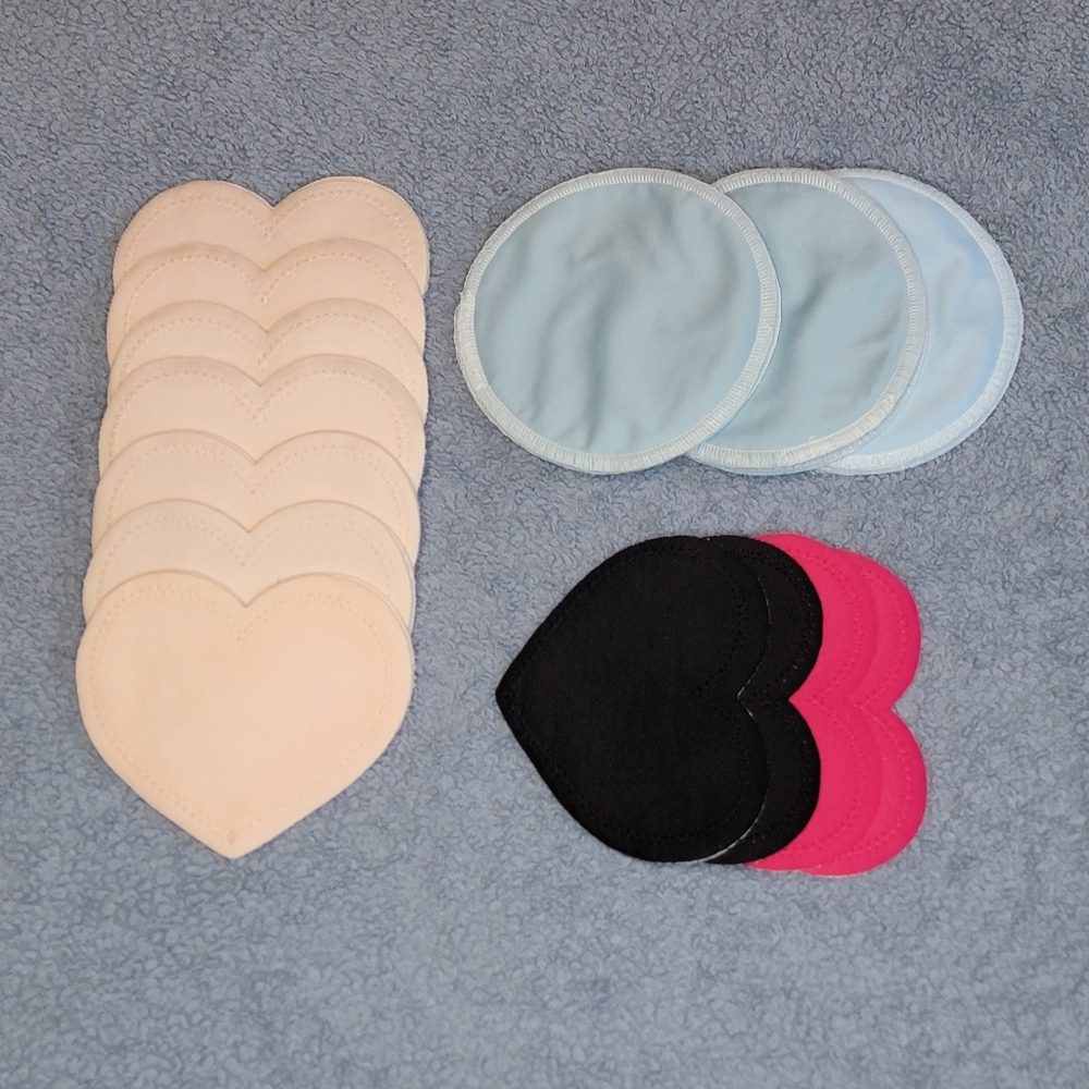 Bamboobies Multi-pack Washable Pads for Breastfeeding Lot, multicolor
